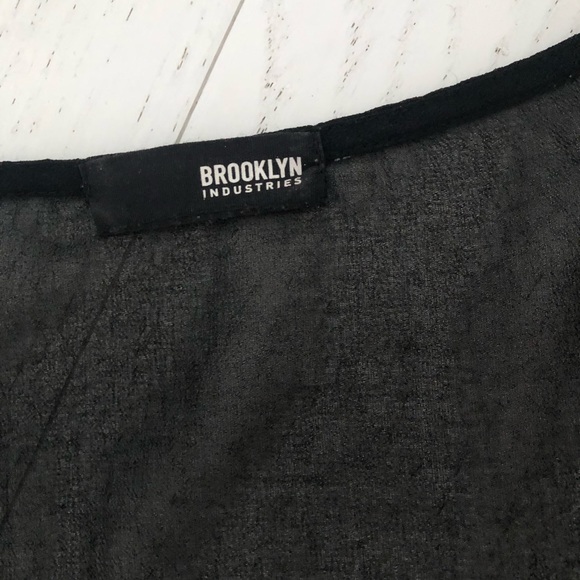 Brooklyn Industries Sheer Blouse with Leather - Picture 5 of 5